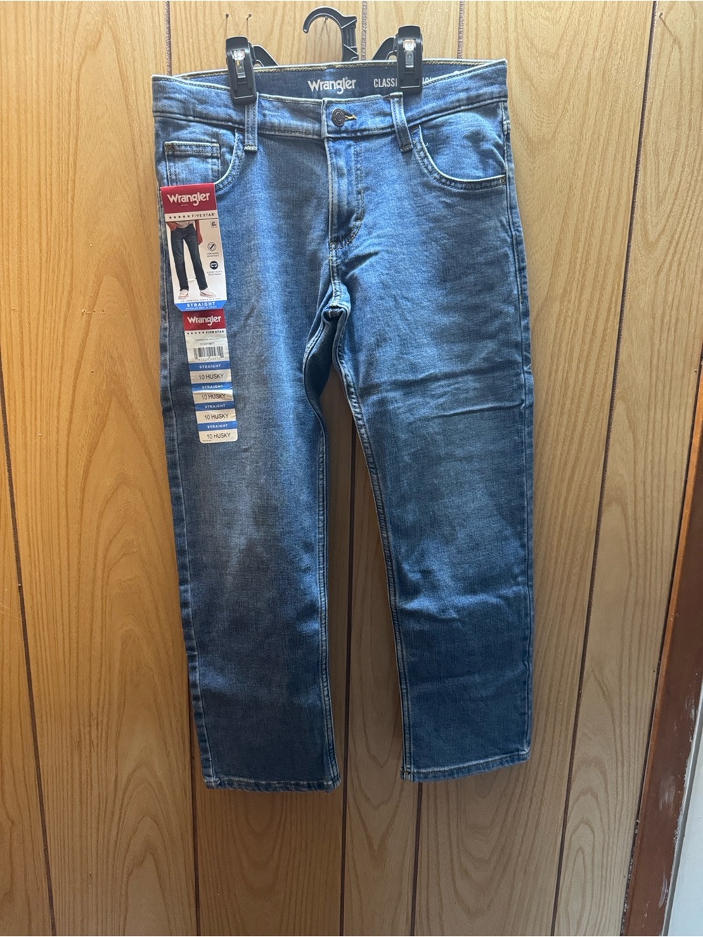 Wrangler Kids Blue Straight-Leg Jeans